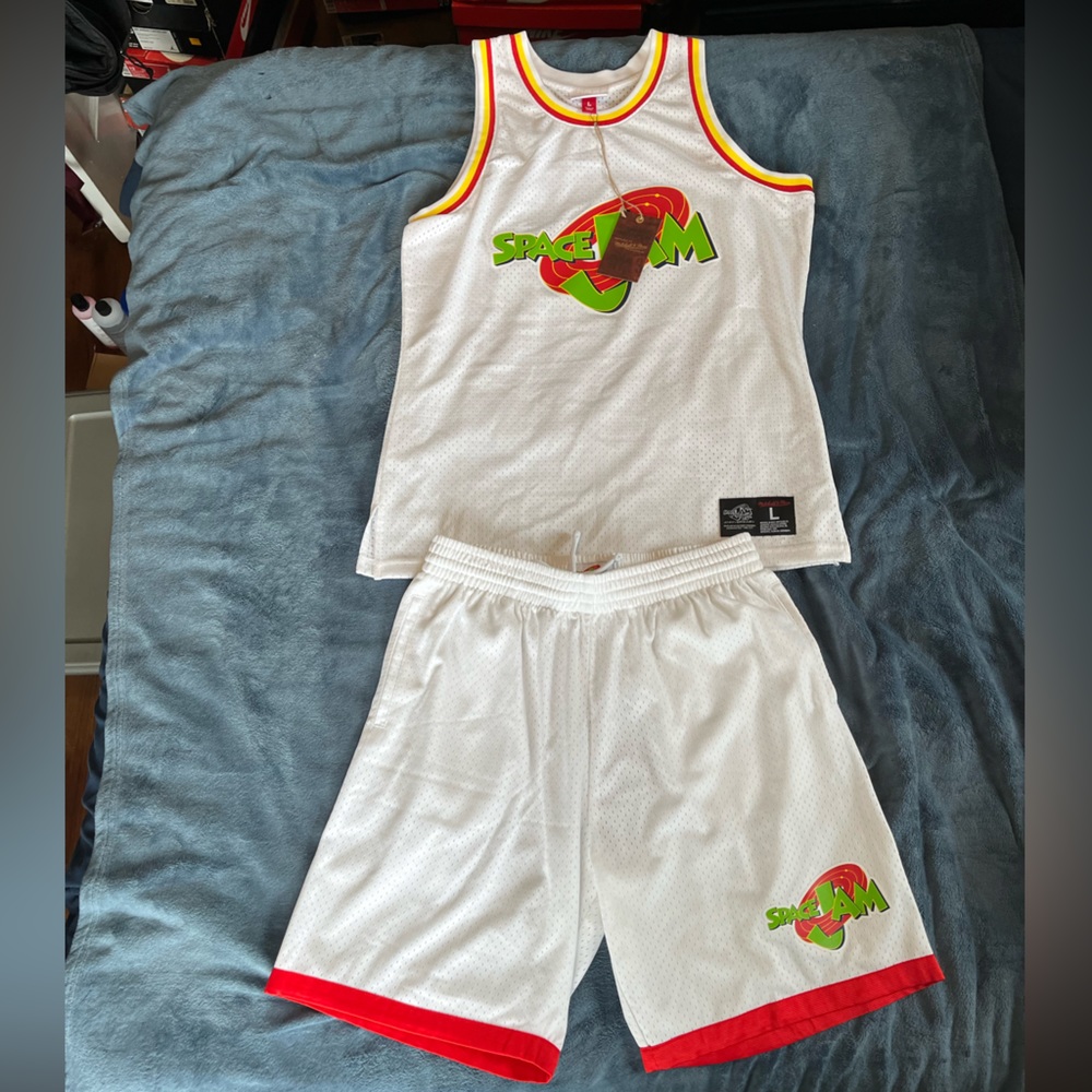 Space Jam Set - Mitchell & Ness ‘96 25th Anniversary mesh jersey & shorts Mens